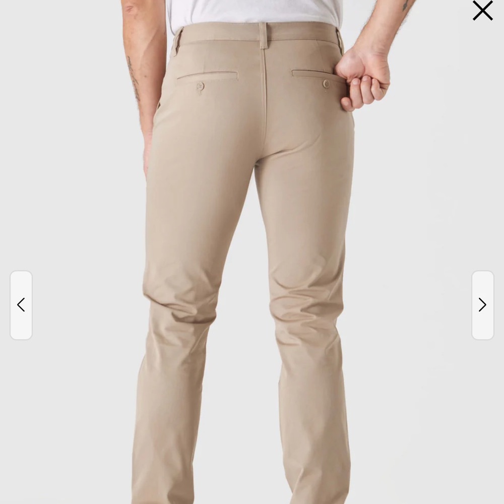 NWT True Classic Straight Brown and Tan Chinos - Picture 3 of 5